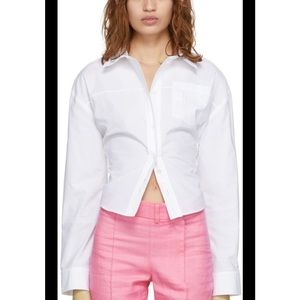 Jacquemus White ‘La Chemise Aqua’ Shirt Size 36 - Button Up